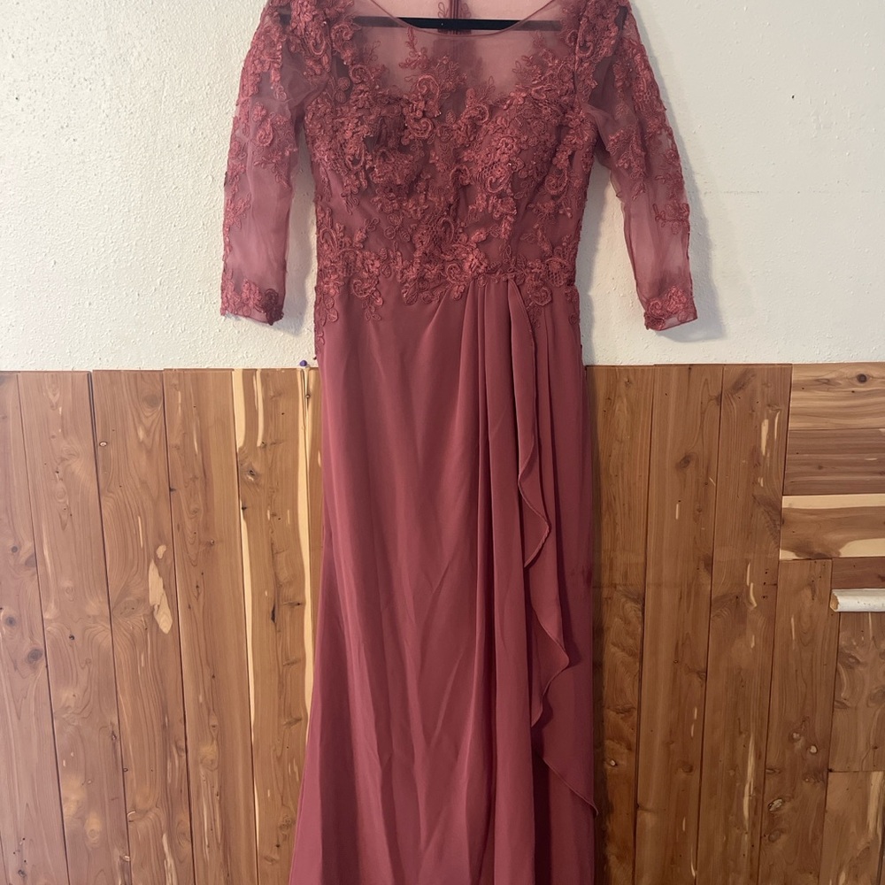 Azazie Pink Off the Shoulder Gown for Wedding Guest